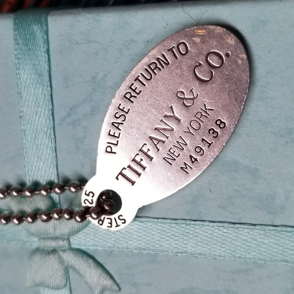 Tiffany & Co. Sterling Silver Dog Tag Necklace
